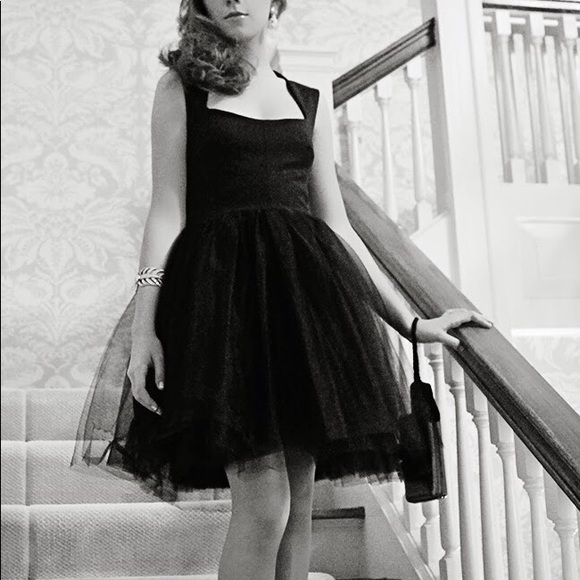 ALLISON PARRIS Dancefloor Diva Dress Black Tulle LBD 2 - Picture 5 of 10